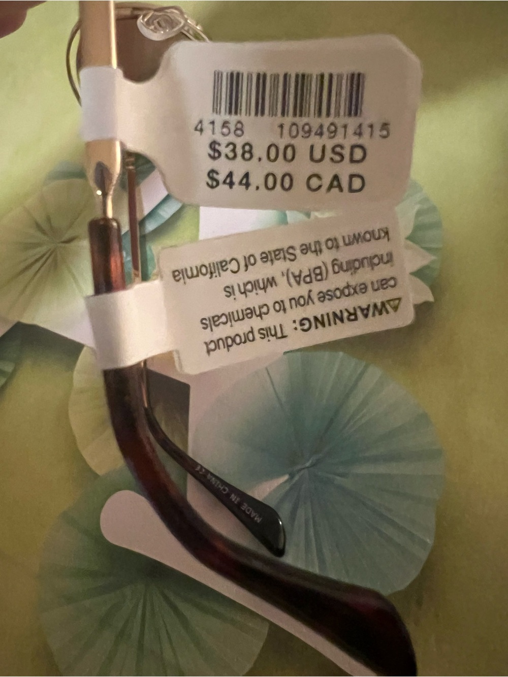Anthropologie I-SEA Oval Rim Sunglasses - NWT - Gold - Picture 11 of 16